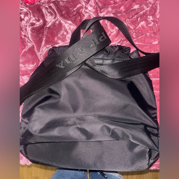 Prada Black Nylon Backpack medium size New - Picture 2 of 4